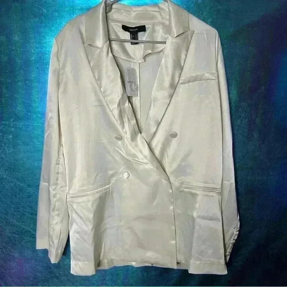 Cream-Colored Blazer | Forever 21 | Size Large | Brand New - Picture 1 of 4